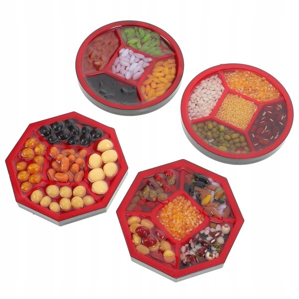 Set 4 Miniature Piatti con Cibo Realistico per Casa delle Bambole e Fotografia