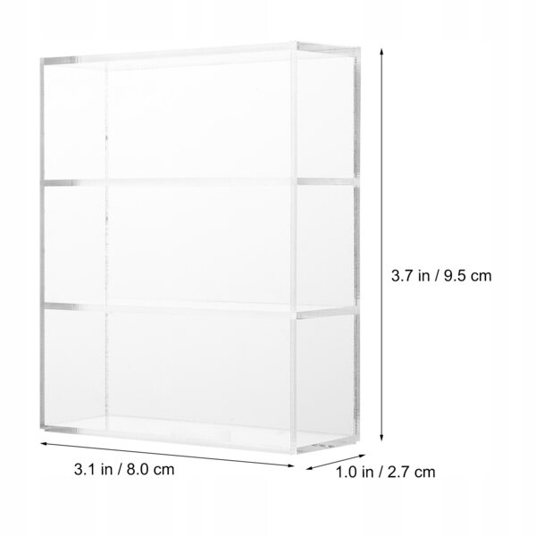 Mini transparant acryl plankmodel voor poppenhuis
