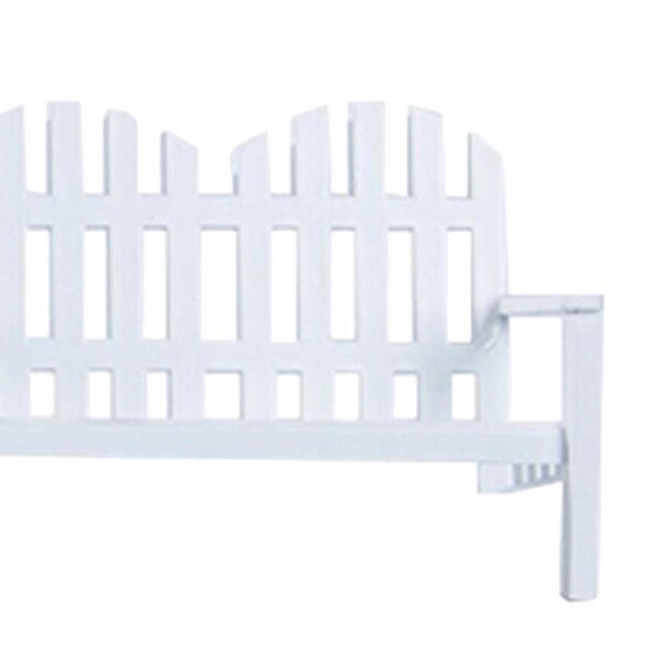 Miniatura panca doppia bianca in legno per casa delle bambole scala 1:12