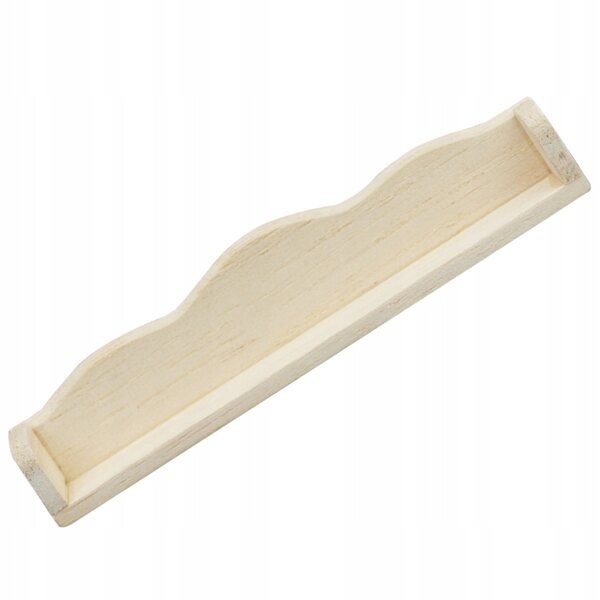 Miniatuur houten wandplank voor poppenhuisdecor