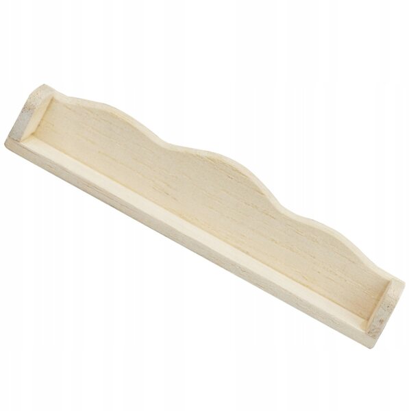 Miniatuur houten wandplank voor poppenhuisdecor