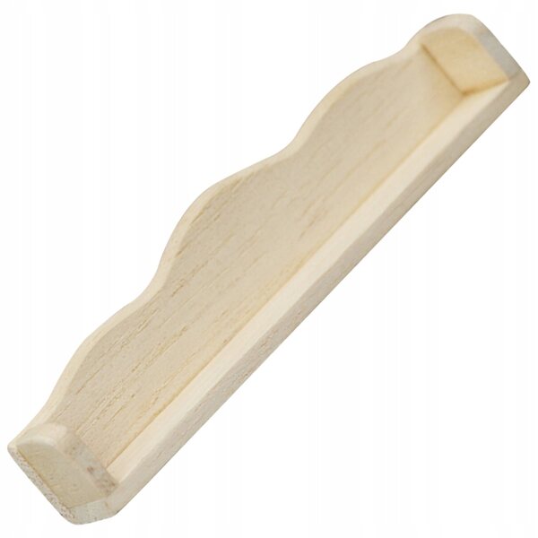 Miniatuur houten wandplank voor poppenhuisdecor