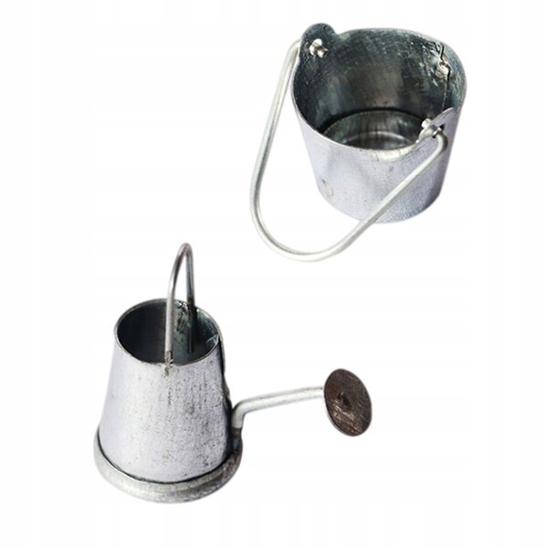 Set 2 Mini Konewki Metalliche Decorative Resistente e Leggera per Bambini