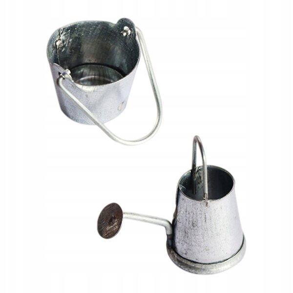 Set 2 Mini Konewki Metalliche Decorative Resistente e Leggera per Bambini
