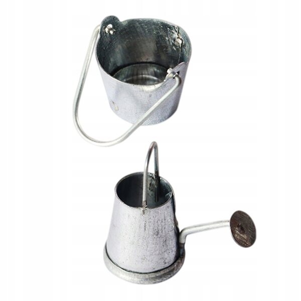 Set 2 Mini Konewki Metalliche Decorative Resistente e Leggera per Bambini