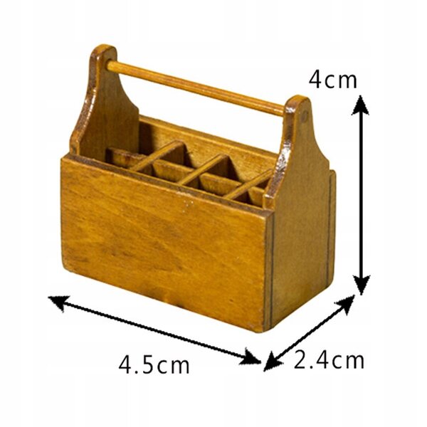 Mini casa delle bambole in legno con set accessori decorativi scala 1:12