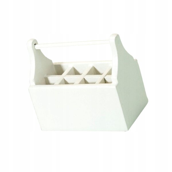 Mini casa delle bambole in legno con set strumenti scala 1:12 bianco