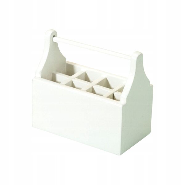 Mini casa delle bambole in legno con set strumenti scala 1:12 bianco