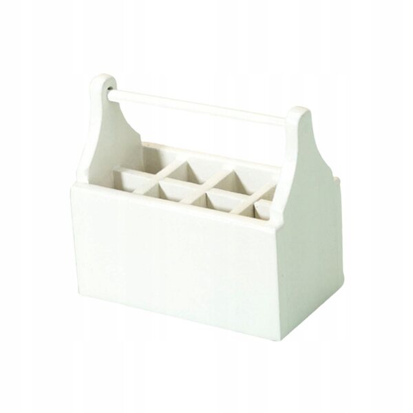 Mini casa delle bambole in legno con set strumenti scala 1:12 bianco