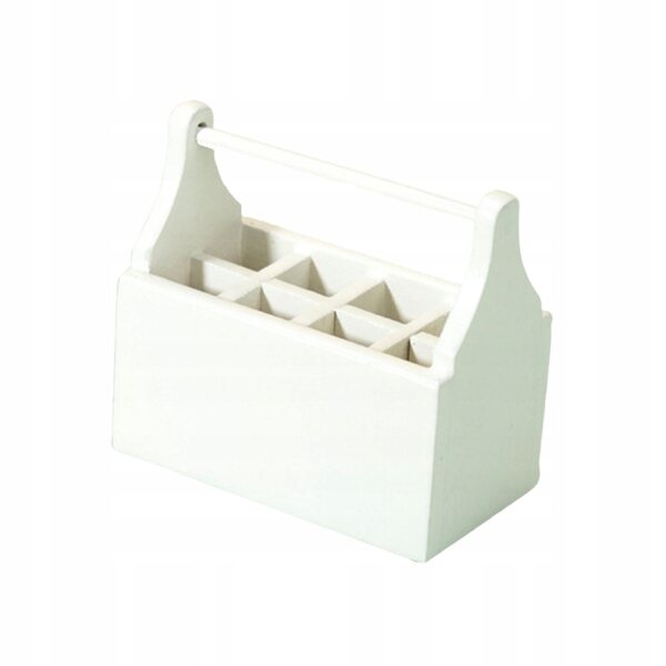 Mini casa delle bambole in legno con set strumenti scala 1:12 bianco