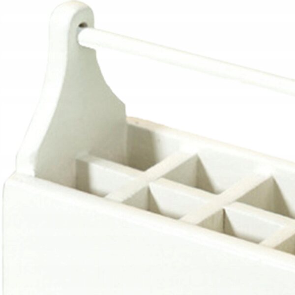 Mini casa delle bambole in legno con set strumenti scala 1:12 bianco