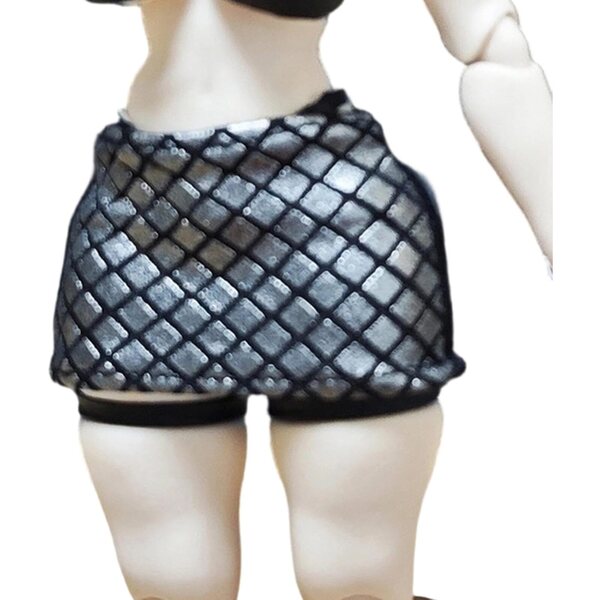 Minirock aus Kunstleder für 1/12 Puppen | Elegantes Zubehör für 6-Zoll-Actionfiguren