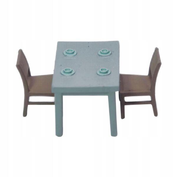 Miniature mobili in resina 1:87 set 3 pezzi per casa delle bambole e diorami
