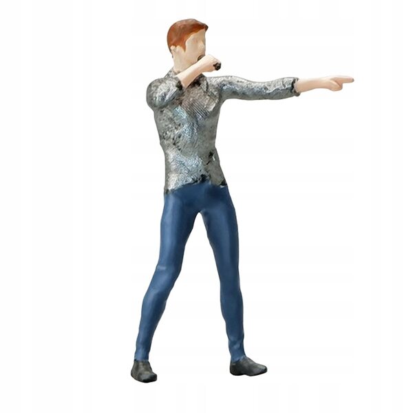 Modellino Miniatura Cantante Maschile Scala 1:64 per Diorama e Scenografie