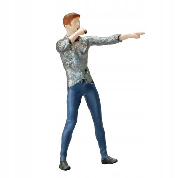 Modellino Miniatura Cantante Maschile Scala 1:64 per Diorama e Scenografie