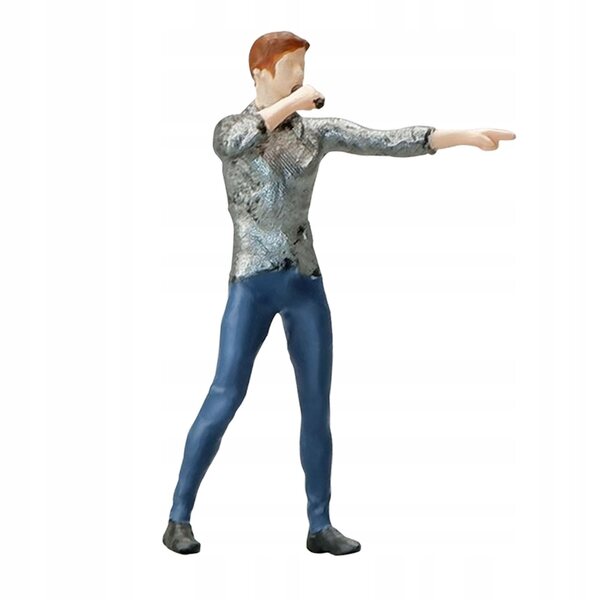 Modellino Miniatura Cantante Maschile Scala 1:64 per Diorama e Scenografie