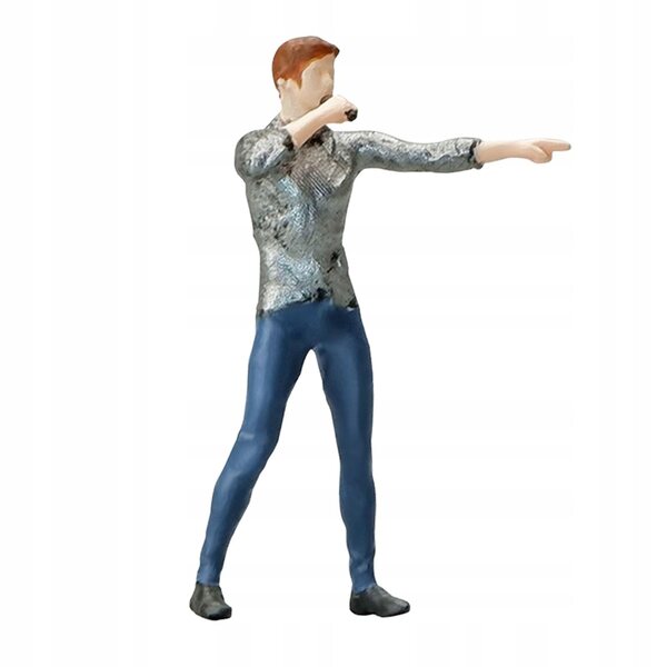Modellino Miniatura Cantante Maschile Scala 1:64 per Diorama e Scenografie