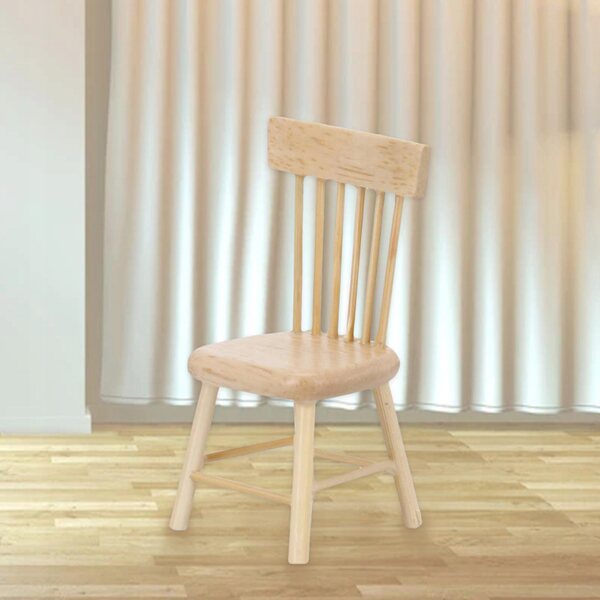 Set Mobili in Legno per Casa delle Bambole 1:12 Tavolo e Sedie da Sala da Pranzo