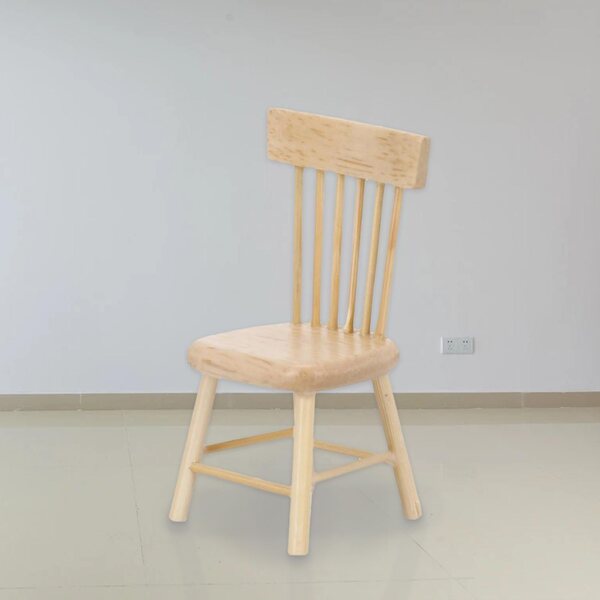 Set Mobili in Legno per Casa delle Bambole 1:12 Tavolo e Sedie da Sala da Pranzo