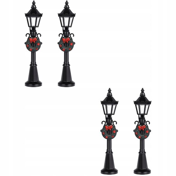 Mini latarnie uliczne per decorazioni natalizie per casette delle bambole