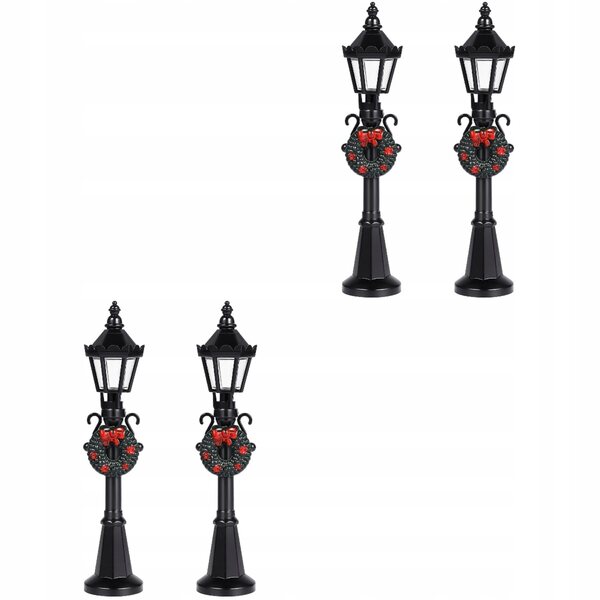 Mini latarnie uliczne per decorazioni natalizie per casette delle bambole