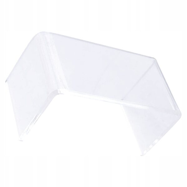 Mini Tavolino da Tè in Plastica Trasparente per Casa delle Bambole 10x5x5 cm