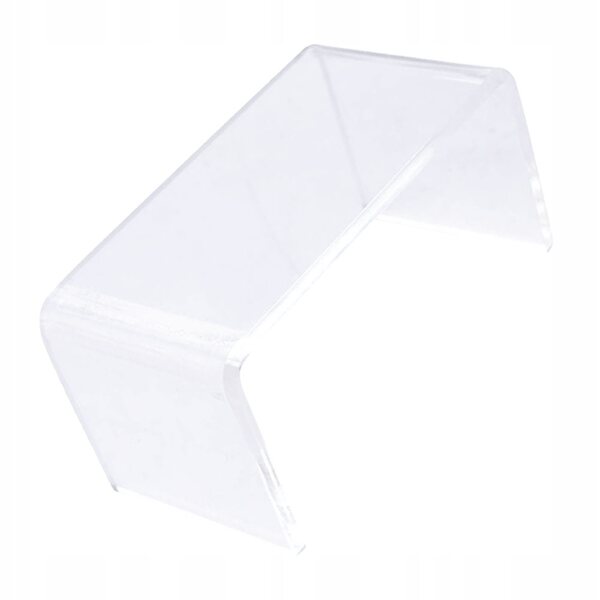 Mini Tavolino da Tè in Plastica Trasparente per Casa delle Bambole 10x5x5 cm