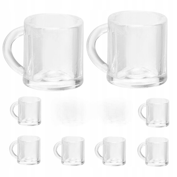 Set 10 Miniature Bicchieri da Birra Realistici in ABS per Casa delle Bambole