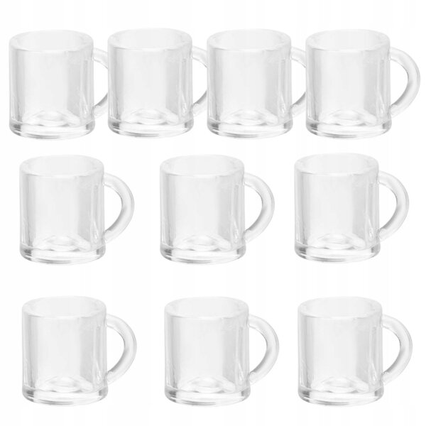 Set 10 Miniature Bicchieri da Birra Realistici in ABS per Casa delle Bambole