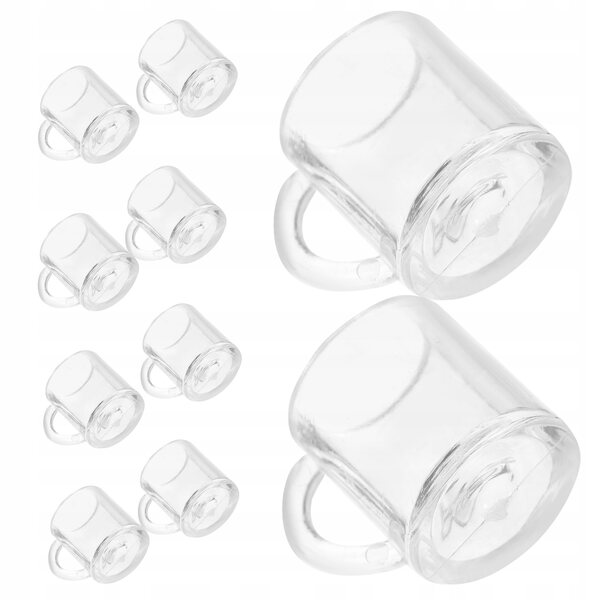 Set 10 Miniature Bicchieri da Birra Realistici in ABS per Casa delle Bambole