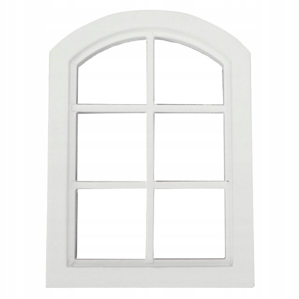Mini finestra in legno bianca per casette delle bambole facile e resistente