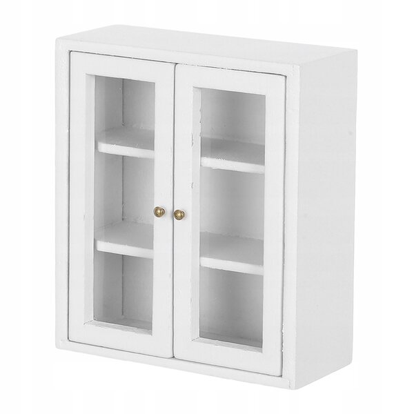 Mini Scaffale Bianco in Legno per Casa delle Bambole Scala 1:12