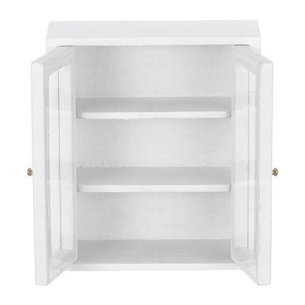 Mini Scaffale Bianco in Legno per Casa delle Bambole Scala 1:12