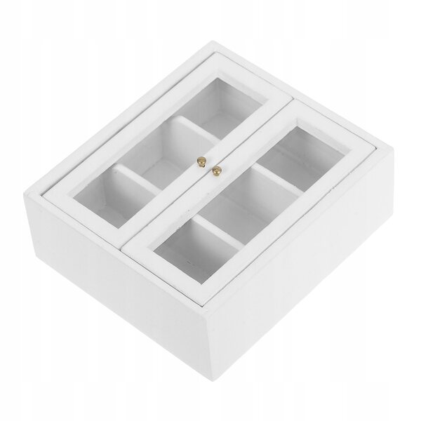 Mini Scaffale Bianco in Legno per Casa delle Bambole Scala 1:12