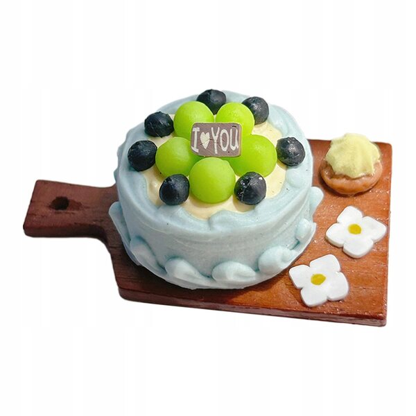 Miniatura torta da collezione per domo delle bambole 1:6 - 1:12 in resina durata lunga