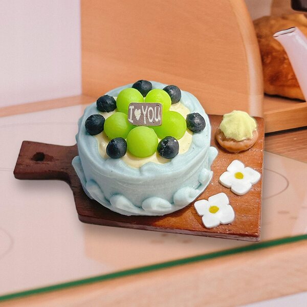 Miniatura torta da collezione per domo delle bambole 1:6 - 1:12 in resina durata lunga