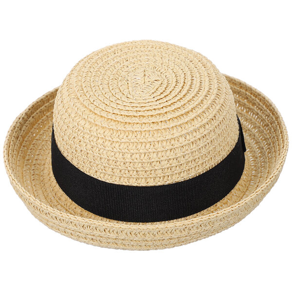 Mini cappello di paglia per bambole, decorazione artigianale elegante e resistente