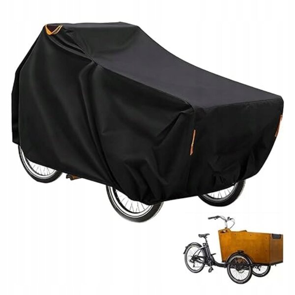 Housse imperméable pour vélo cargo Oxford 420D avec bandes réfléchissantes