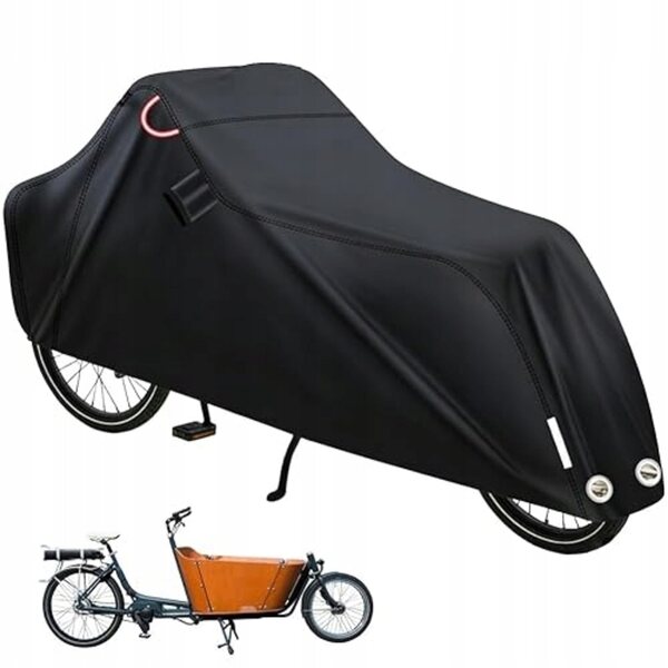Housse imperméable réfléchissante Oxford 420D pour vélos cargo 270x75x100 cm