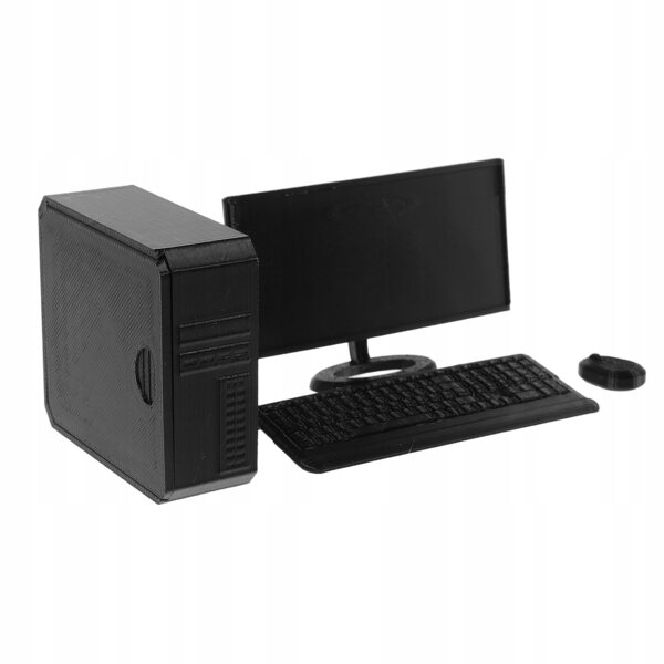 Set di Modelli Miniature Computer per Dollhouse - Accessori Sicuri e Realistici