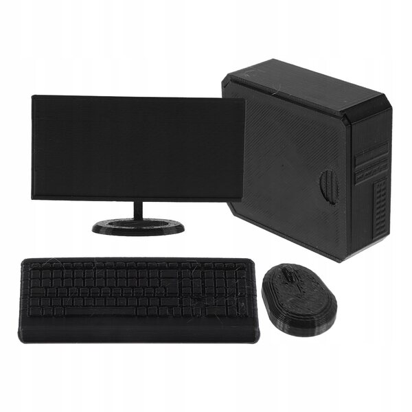 Set di Modelli Miniature Computer per Dollhouse - Accessori Sicuri e Realistici