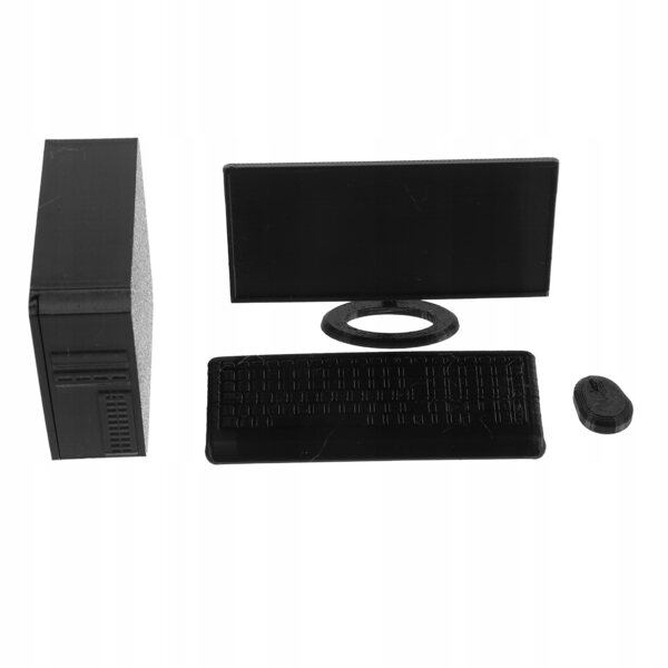 Set di Modelli Miniature Computer per Dollhouse - Accessori Sicuri e Realistici