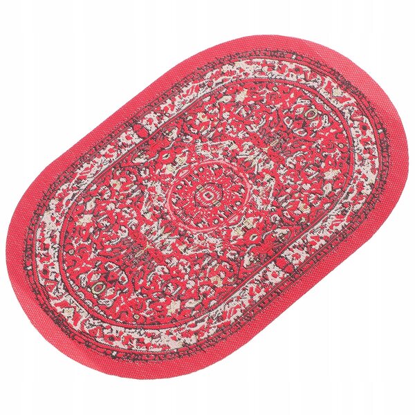 Mini tappeto rosso per la casa delle bambole, 15x9,5 cm, morbido e decorativo