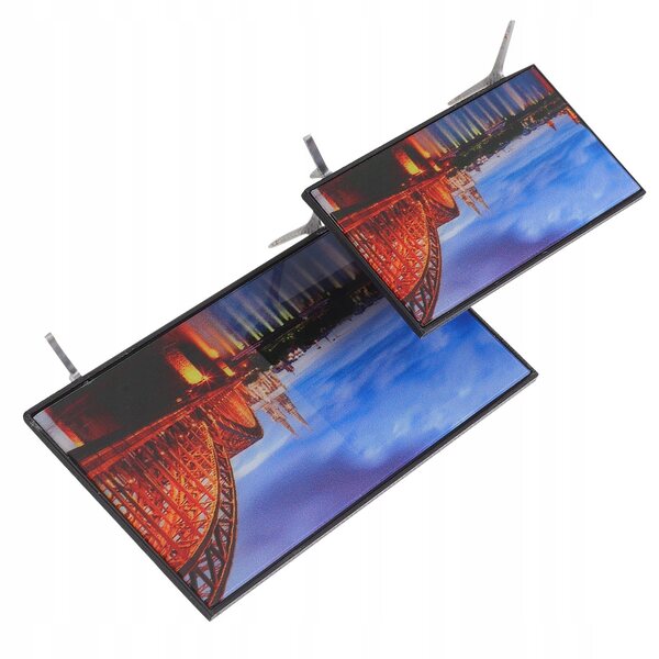 Mini Modello Televisore Decorativo per Case delle Bambole - Set 2 Pezzi