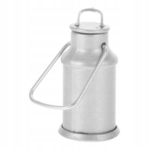 Mini realistisches Milchkännchen aus Metall für Puppenhäuser 4,8x1,6cm
