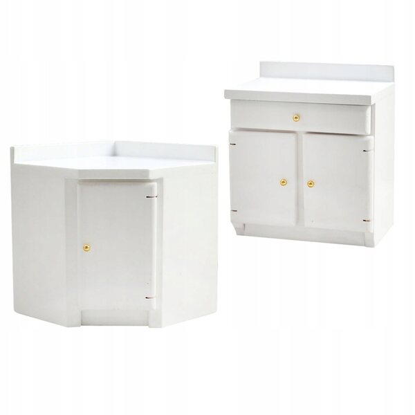 Mini set mobili da cucina in legno per casa delle bambole scala 1:12