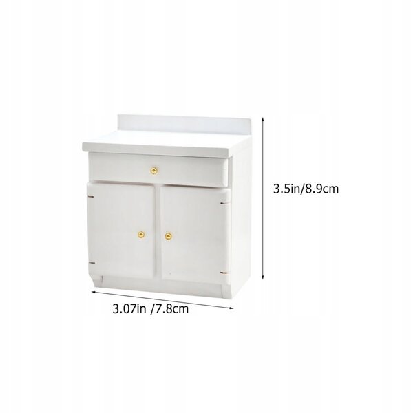 Mini set mobili da cucina in legno per casa delle bambole scala 1:12