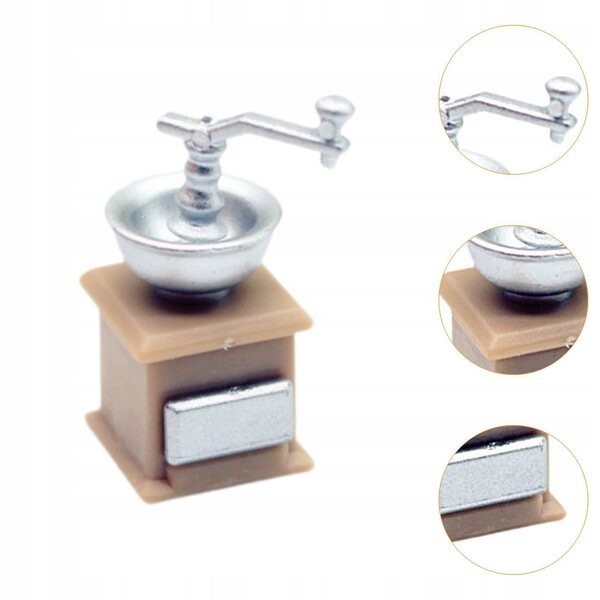 1:12 Miniatur-Kaffeemühle für dekoratives Kunststoff-Puppenhaus