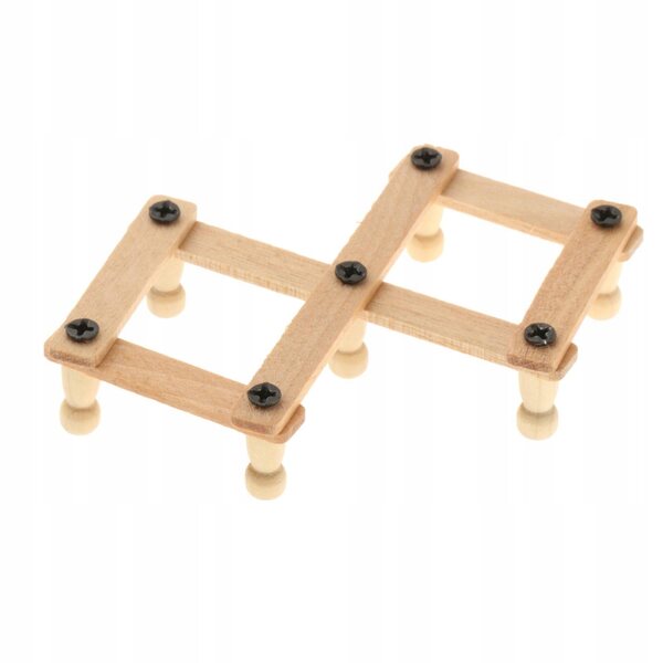 Scaffale a muro in legno per casa delle bambole 1/12 - accessorio decorativo miniatura