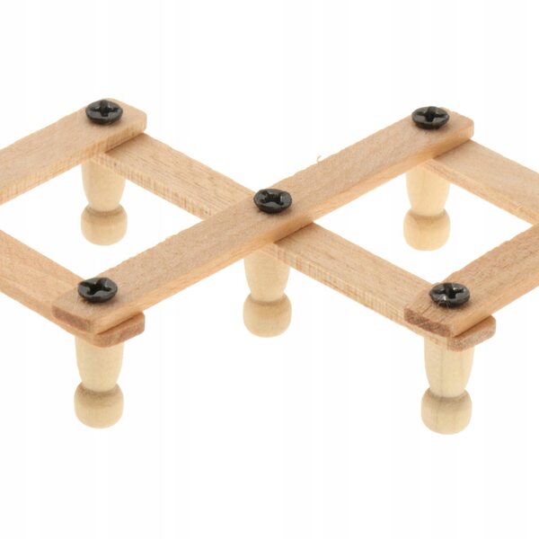 Scaffale a muro in legno per casa delle bambole 1/12 - accessorio decorativo miniatura